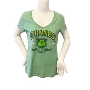 Guinness V-neck Short Sleeve Tee- Large